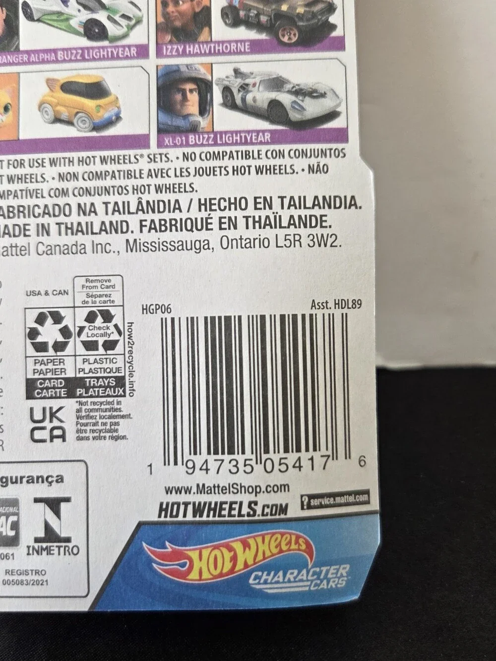 Hot Wheels Disney Pixar Lightyear Zyclops Character Car New